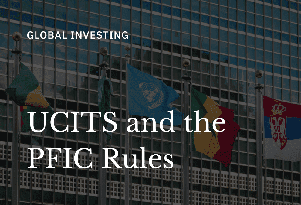 Should US Taxpayers Buy UCITS ETFs? The PFIC Problem