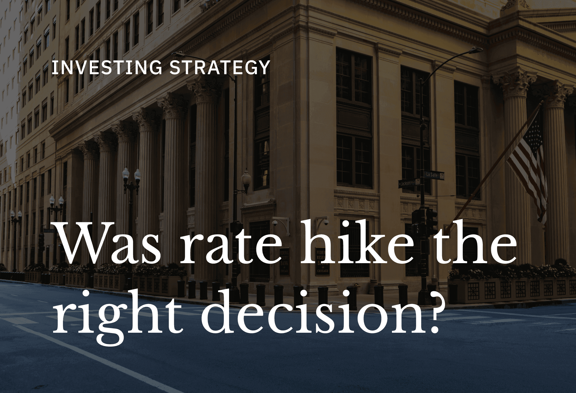 Raising Rates Into An Oil Shock